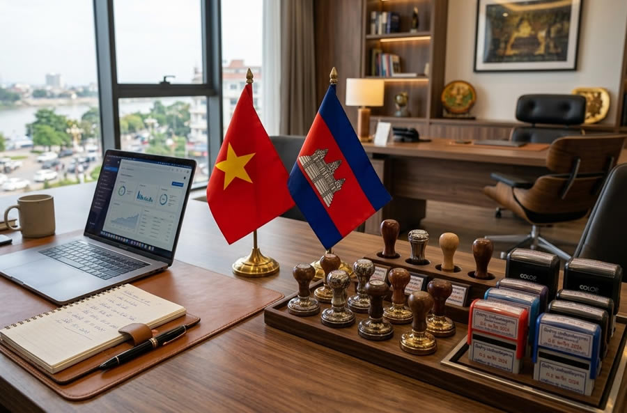 Dịch vụ khắc dấu chữ tiếng Campuchia