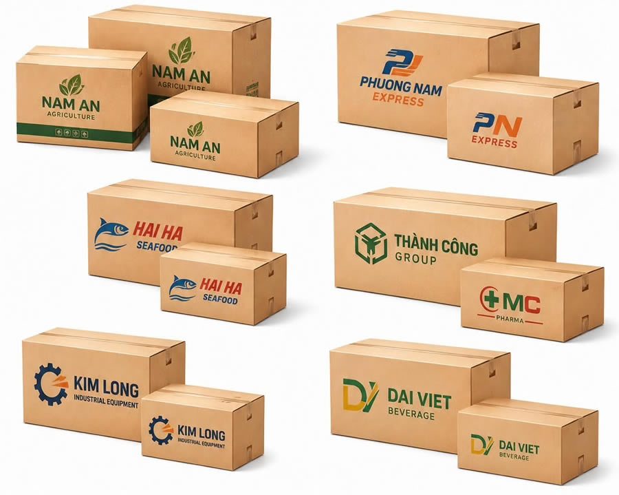Khắc Con Dấu Đ&oacute;ng Th&ugrave;ng hộp Carton Vinh Nghệ An