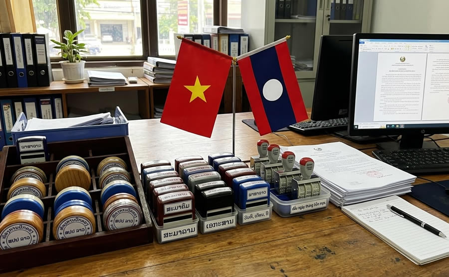 Dịch vụ khắc dấu chữ tiếng Lào